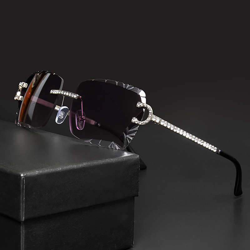 Luxury Zone - Lunettes de soleil carrées sans monture